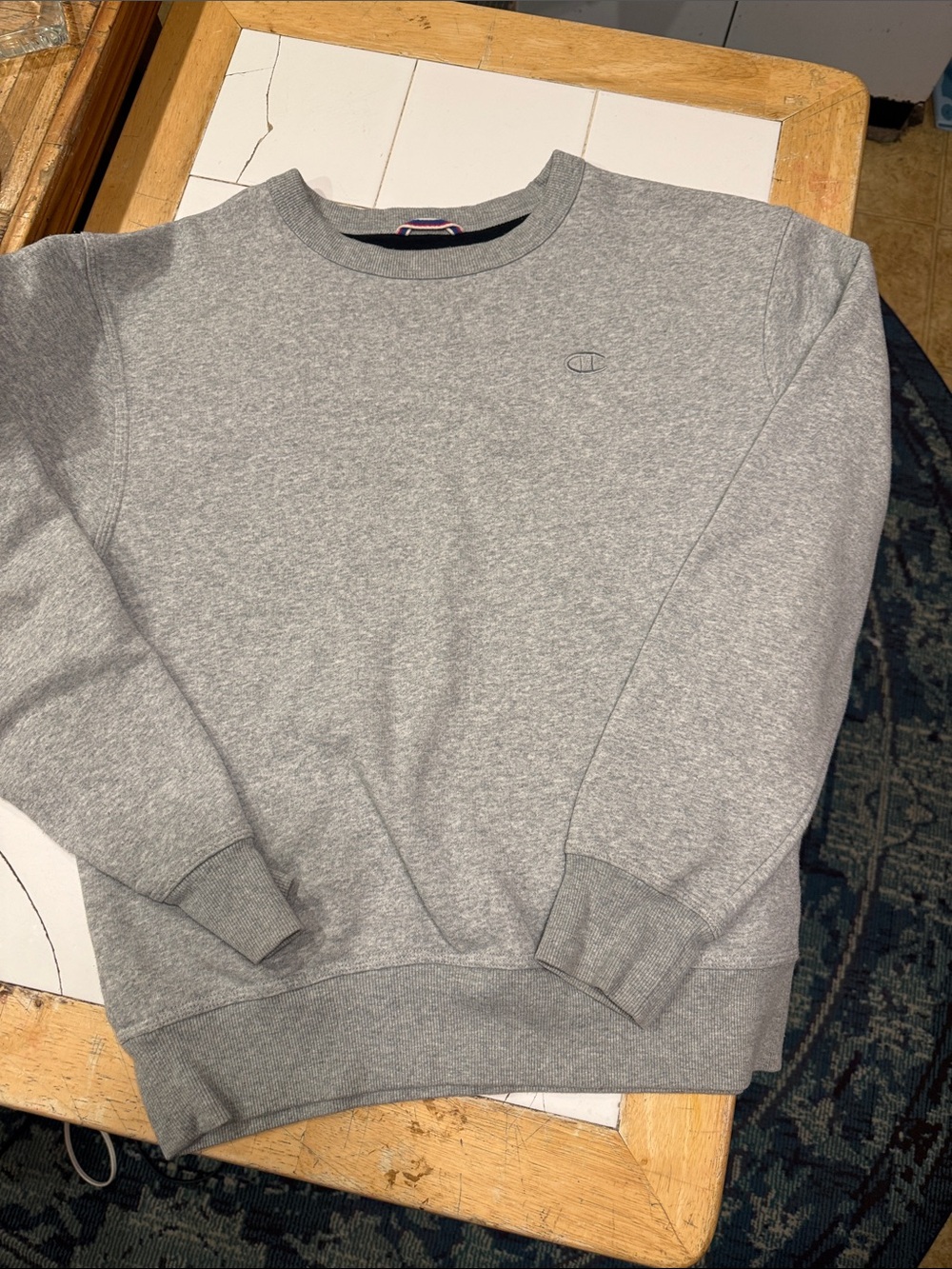 Champion Men’s Crewneck Sweatshirt - Heather Gray